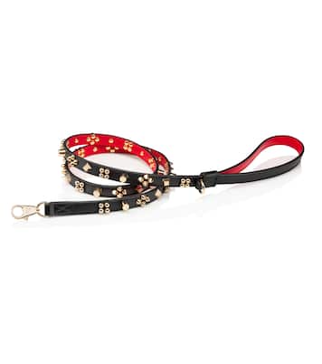 Loubileash S embellished leather dog leash | Christian Louboutin