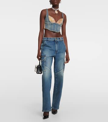 Sequin-embellished flared jeans | Alessandra Rich
