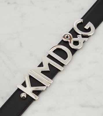 x Kim – Ceinture en cuir à logo | Dolce&Gabbana