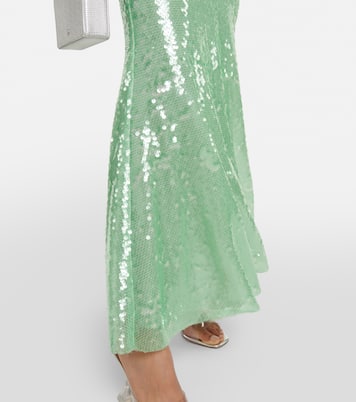 Midikleid mit Pailletten | Self-Portrait