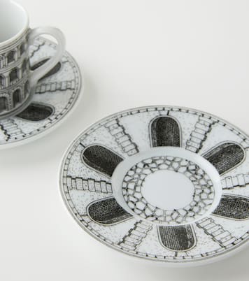 Architettura set of 6 coffee cups and saucers | Fornasetti
