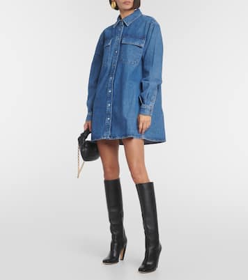 Abito chemisier in jeans di cotone | Frame