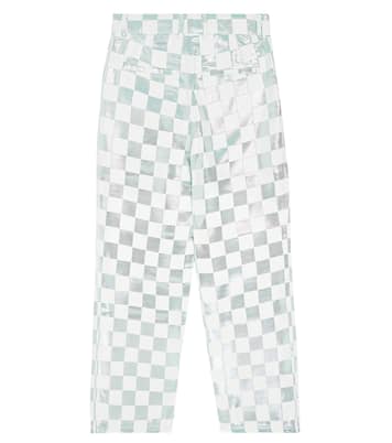 Checkerboard metallic pants  | Caroline Bosmans