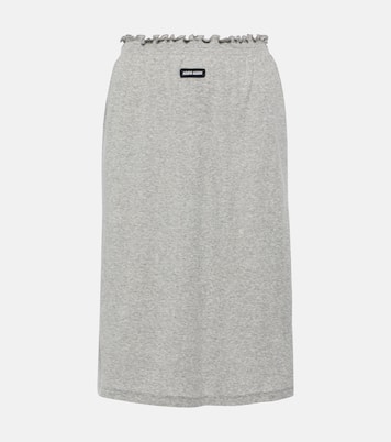 Midirock aus Baumwoll-Jersey | Miu Miu