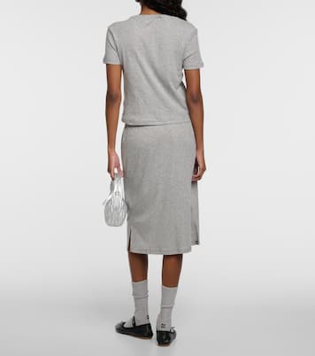 Midirock aus Baumwoll-Jersey | Miu Miu
