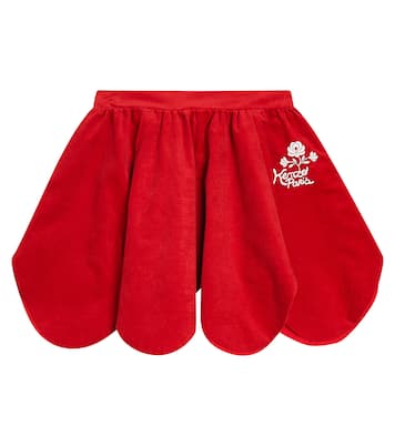 Gonna in cotone con ricamo | Kenzo Kids