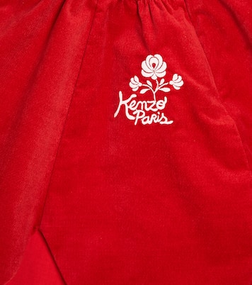 Gonna in cotone con ricamo | Kenzo Kids
