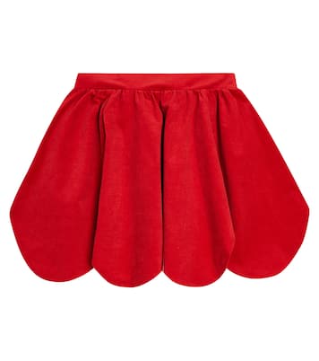 Gonna in cotone con ricamo | Kenzo Kids