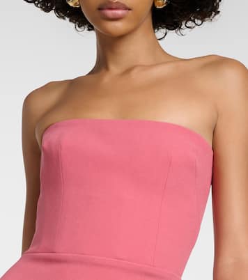 Strapless midi dress | Alex Perry