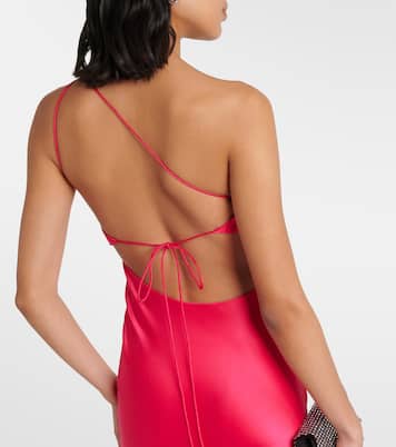 One-shoulder silk gown | The Sei