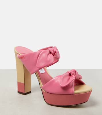 Sandali Rua 120 in pelle e rafia | Jimmy Choo