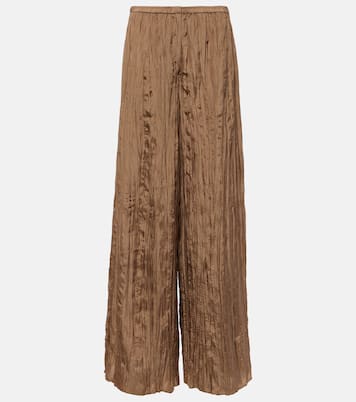 Pantaloni a gamba larga Thoresby in seta | Joseph