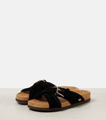 Fussfriend velvet sandals | Valentino Garavani