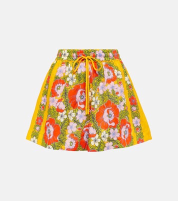 Shorts in lino con stampa | Alémais