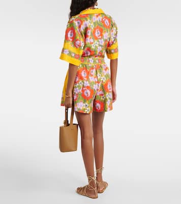Shorts in lino con stampa | Alémais