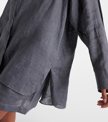 Chemise oversize en lin | Brunello Cucinelli
