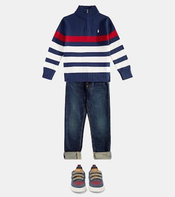 Striped cotton turtleneck sweater | Polo Ralph Lauren Kids