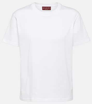 Camiseta de jersey de algodón con bordado | Gucci