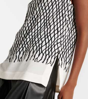 Valerie printed crêpe top | Proenza Schouler