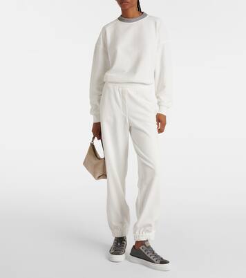 Sudadera de algodón con cuentas Monili | Brunello Cucinelli