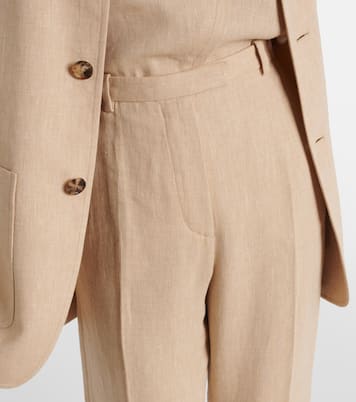 Pantalon évasé Emmit en lin | Loro Piana