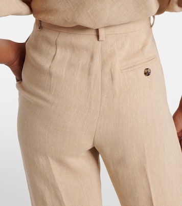 Pantalon évasé Emmit en lin | Loro Piana