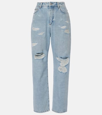 Jeans regular distressed a vita bassa | Dolce&Gabbana