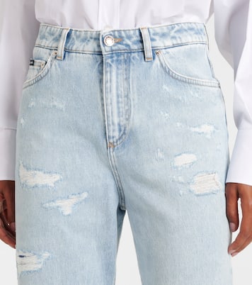 Jeans regular distressed a vita bassa | Dolce&Gabbana