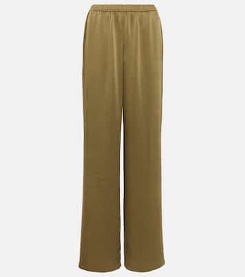 Weite Low-Rise-Hose aus Satin | Vince