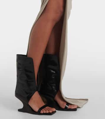 Falda larga de algodón fruncida | Rick Owens