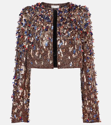 Giacca cropped con lamé  | Dries Van Noten