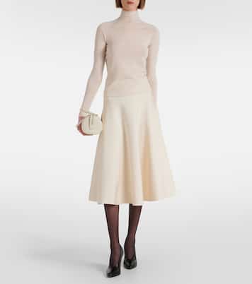 Falda midi Harley de punto | The Row