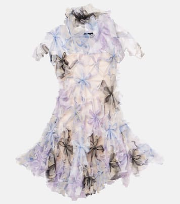 Abito corto Air-Whirl con applicazioni floreali | Susan Fang
