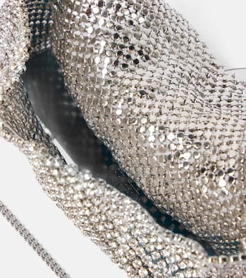 All-Over Crystal Hoop shoulder bag | Aquazzura