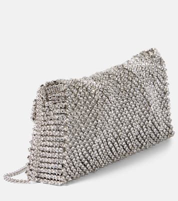 All-Over Crystal Hoop shoulder bag | Aquazzura
