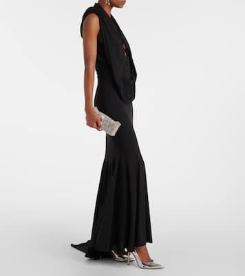 All-Over Crystal Hoop shoulder bag | Aquazzura