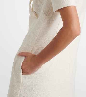 Vestido recto Orchid de tweed de algodón | Oscar de la Renta