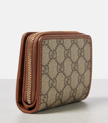 Portafoglio GG Canvas Mini con pelle | Gucci