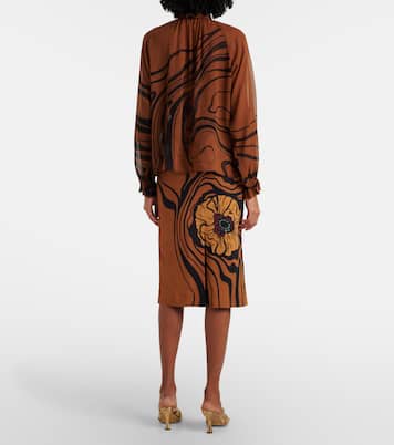 Blusa Cerere in chiffon di seta | La DoubleJ