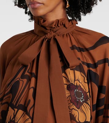 Blusa Cerere in chiffon di seta | La DoubleJ
