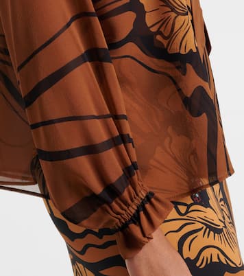 Blusa Cerere in chiffon di seta | La DoubleJ