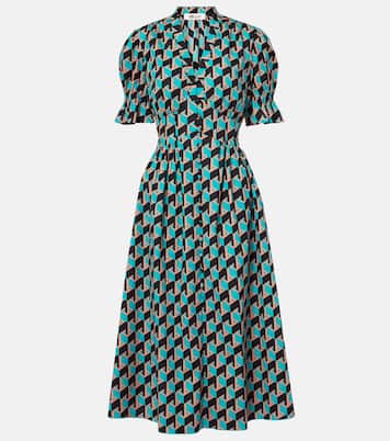 Erica printed cotton midi dress | Diane von Furstenberg