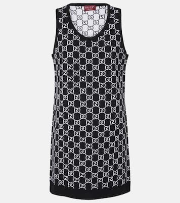 Robe GG en jacquard de laine mélangée | Gucci