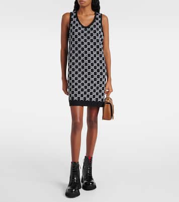 Robe GG en jacquard de laine mélangée | Gucci