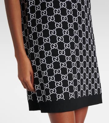 Robe GG en jacquard de laine mélangée | Gucci