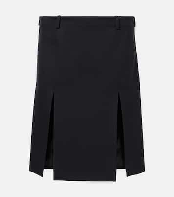 Jupe midi en laine | The Attico