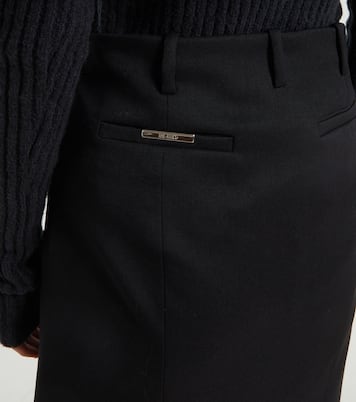 Jupe midi en laine | The Attico