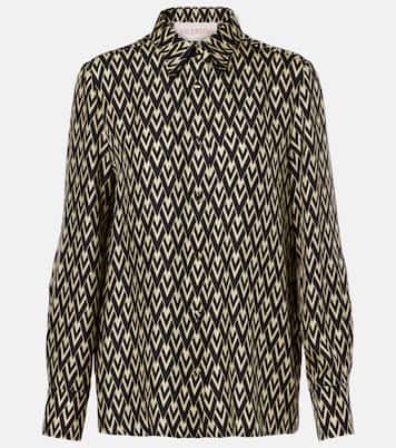 Chemise Monogram en soie | Valentino