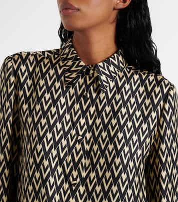 Chemise Monogram en soie | Valentino