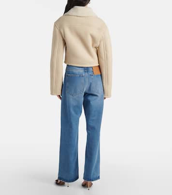 Giacca cropped Marino in shearling | Jacquemus